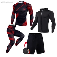 fitness sport underwear men compression tights winter thermal underwear base layer warm sweat suit track suit men sportswear 4xl