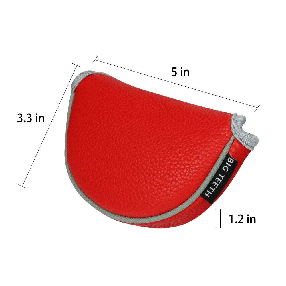 Большие зубы колотушка Для Гольфа Клюшка Крышка из искусственной кожи гольф