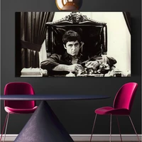 al pacino scarface movie poster canvas painting wall art picture for living room home decor no frame