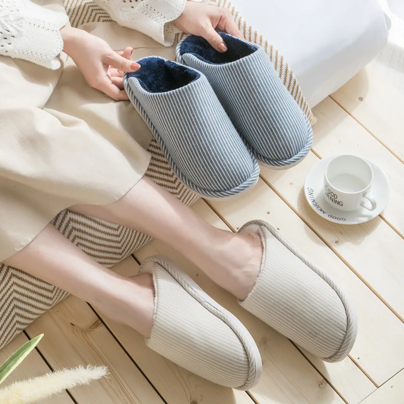 2020 женская домашняя обувь Зимние теплые тапочки Хлопковая Удобная мягкая