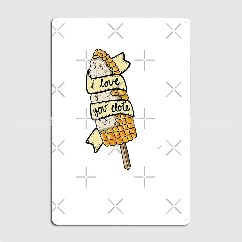 Металлический знак &quotЯ люблю тебя&quot