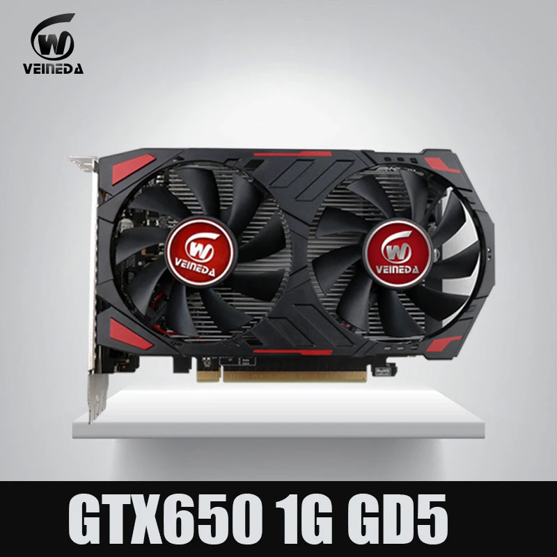 Видеокарта Veineda GTX650 GPU видеокарта 1 ГБ GDDR5 128 бит VGA карта для nVIDIA PC gaming мощнее GT630 GT730|