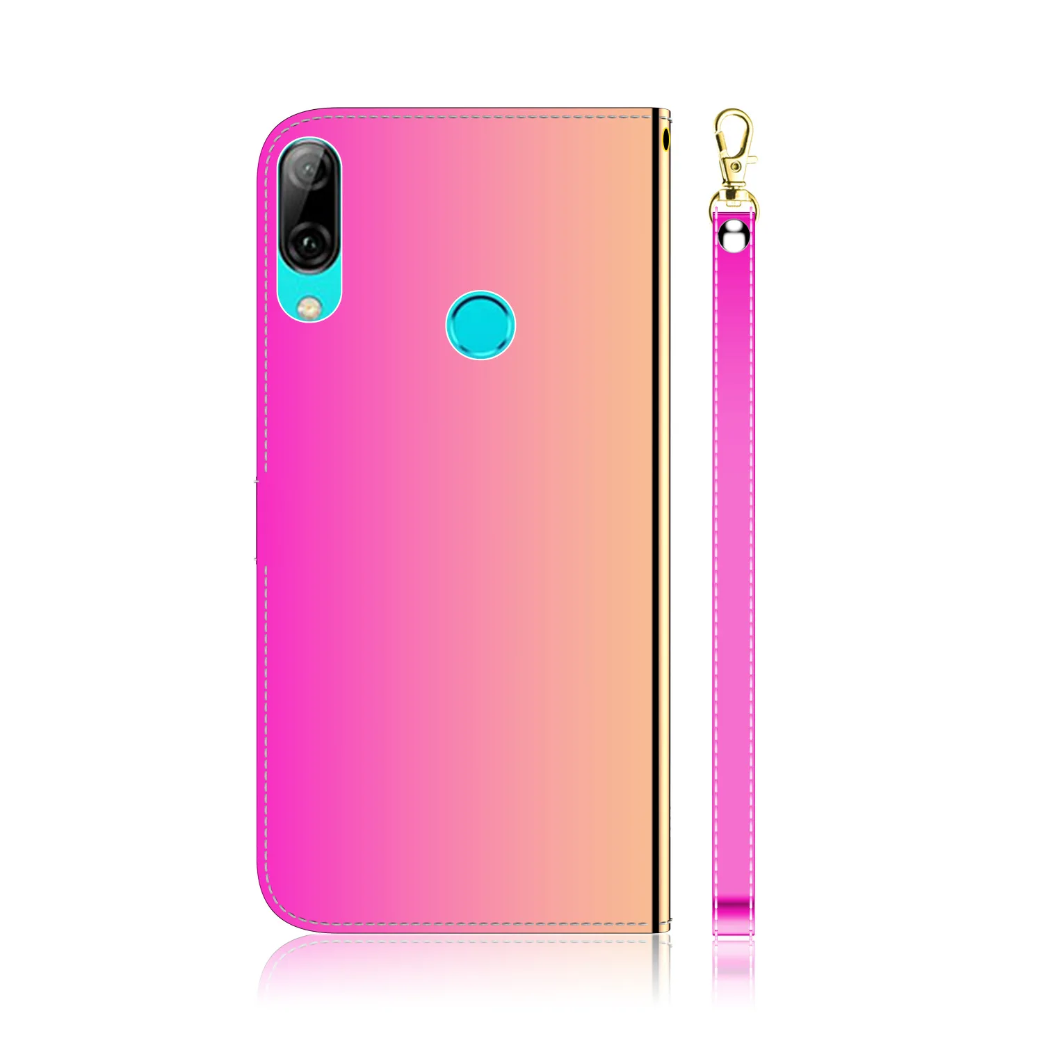 

Gradual PU Leather Mirror Surface Flip Wallet Case For Huawei P Smart 2019 Honor 10 Lite Card Holder Stand Protective Funda