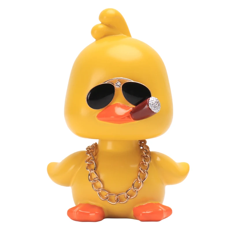 

Shaking Head Duck Car Decoration Cute Shaking Head Yellow Duck Creative Auto Interior Decoration Car Goods Interior Accessories