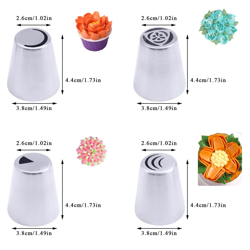 26 стилей русский тюльпан глазури трубопроводов сопла из нержавеющей стали в