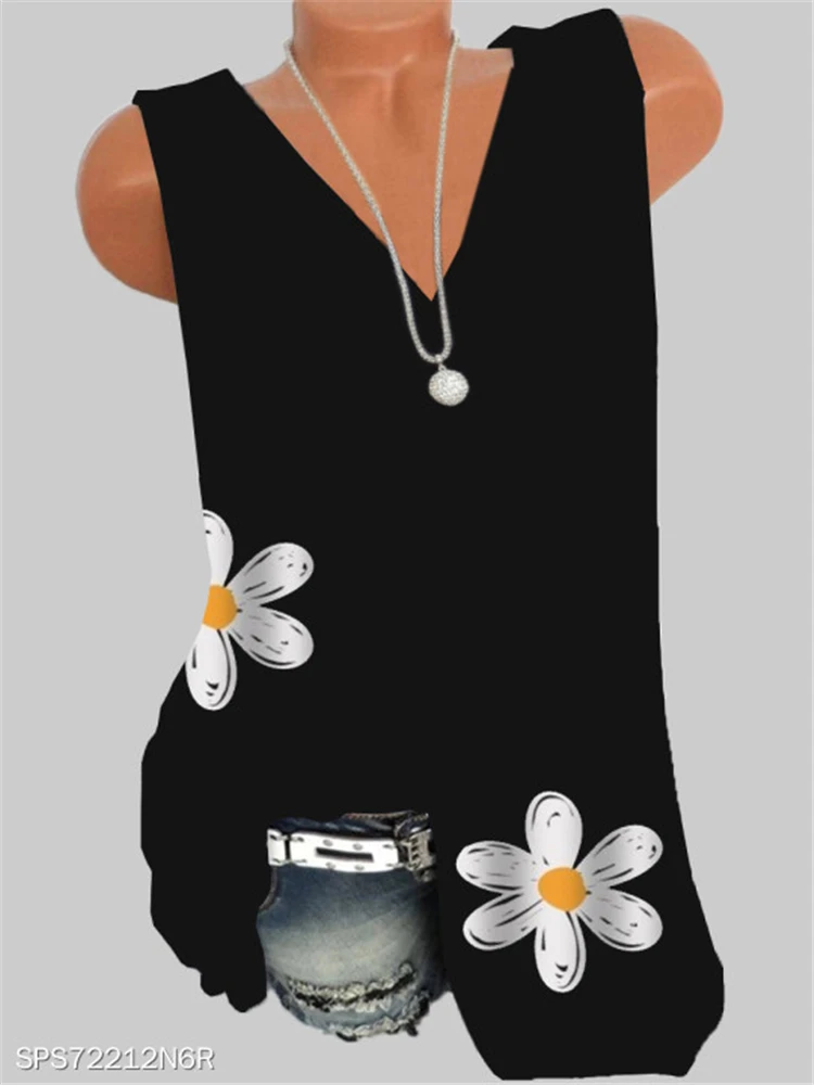 Новая женская футболка большого размера с v образным вырезом без рукавов жилет