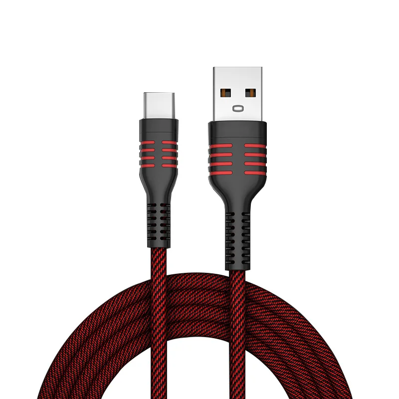 

3A Type C Cable Micro USB Two-color Fast Charging Android Charger Type-C Braided Data Cord For Huawei Samsung Xiaomi Redmi