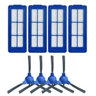 Набор боковых щеток с фильтром, 4 шт., смешанные запасные части для пылесоса Eufy Robovac G10, гибрид