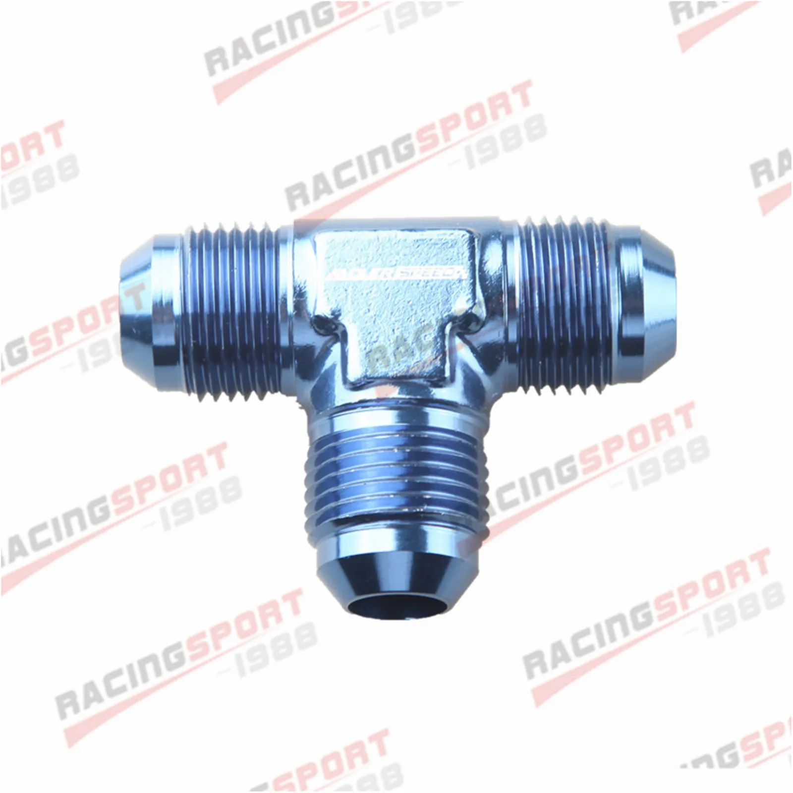 

New 8AN To AN8 To AN-8 Male Flare Union Tee T-piece Fitting Adapter Aluminum Blue