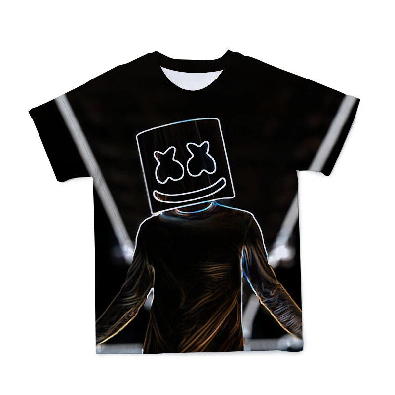 

2021 new 3DT shirt male printing disco Dj rock bar party music Tshirt light punk casual fashion breathable men's clothing Tshirt