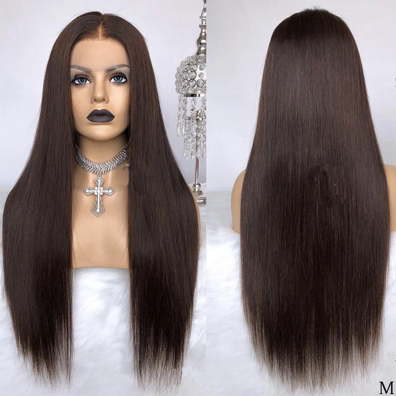 Волнистые волосы LUFFYHAIR 13х6 прямые кружевные фронтальные бесклеевые Remy