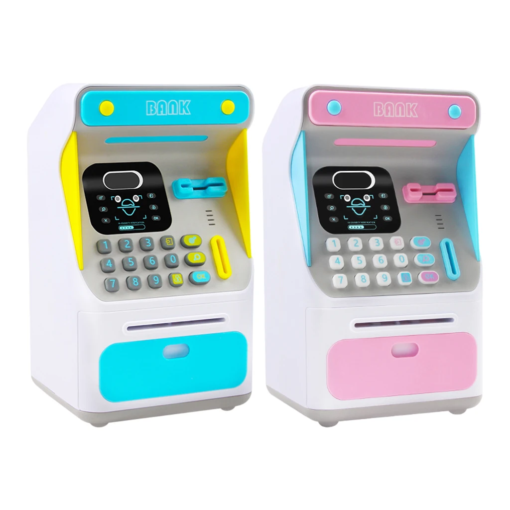 

Face Recognition ATM Saving Bank Coin Cash Bank Machine Toy Girls Gift