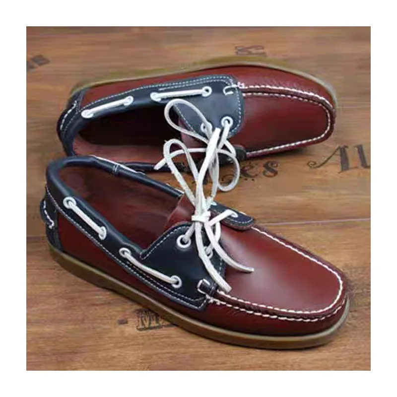 Мужские туфли для вождения из натуральной кожи Классические водонепроницаемые