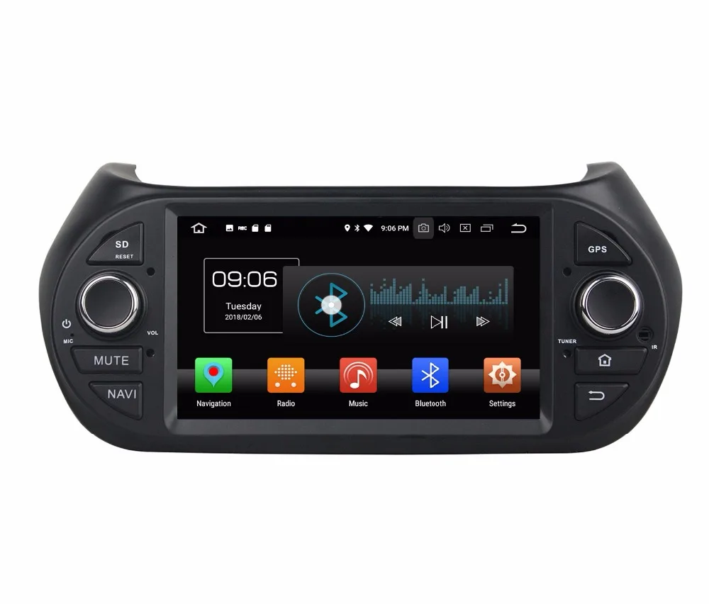 Автомобильный DVD плеер с восьмиядерным процессором 7 дюймов Android 9 0 GPS для Fiat Fiorino