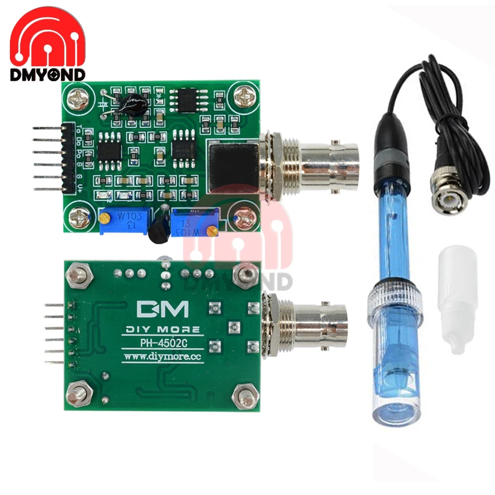 PH электрод зонд BNC коннектор управление для аквариума Гидропоника контроль ler