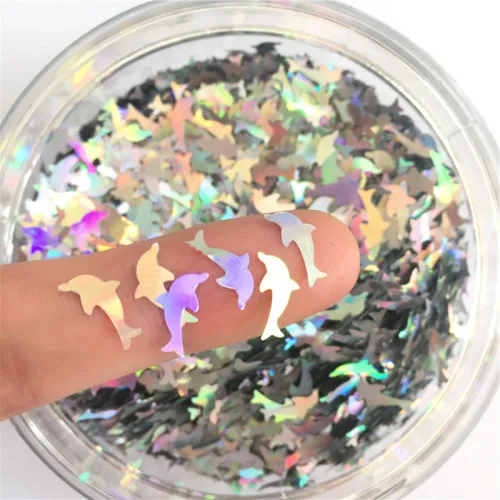 10 г лазерная фотография снежинки кролика блестящие уф полимерные украшения