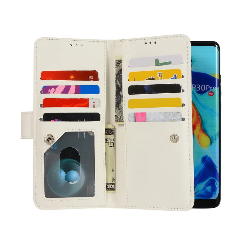 Блестящий Шикарный чехол бумажник c застежкой для huawei P30 P20 Pro mate 20 10 Lite Роскошный кожаный чехол для huawei mate 20 mate 10 P 30