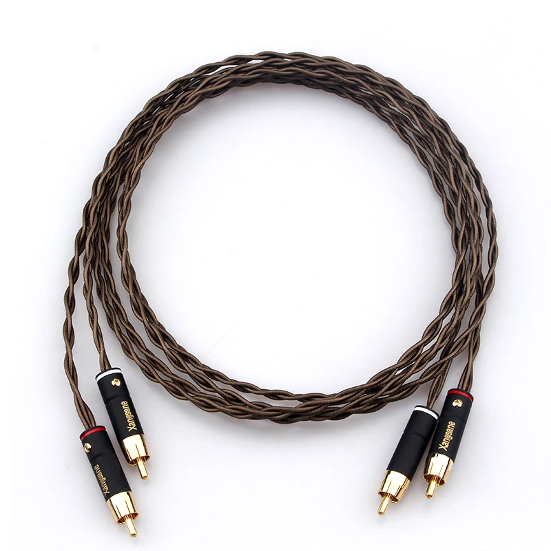 

Кабель HiFi с посеребренным штекером на штекер rca на rca кабель hifi кабель для сигнала подключения аудио кабель с двойным лотосом