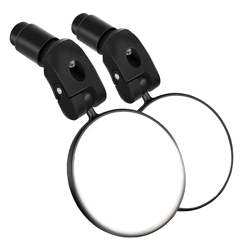 

2Pcs Bike Mirror,Bicycle Mirrors Handlebar Rearview Mirror,360° Rotating Adjustable HD Safety Convex Mirror Wide View