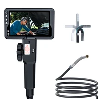 4 5 inch lcd hd screen180 degree steering industrial borescope endoscope cars inspection camera with 6 led for iphone android