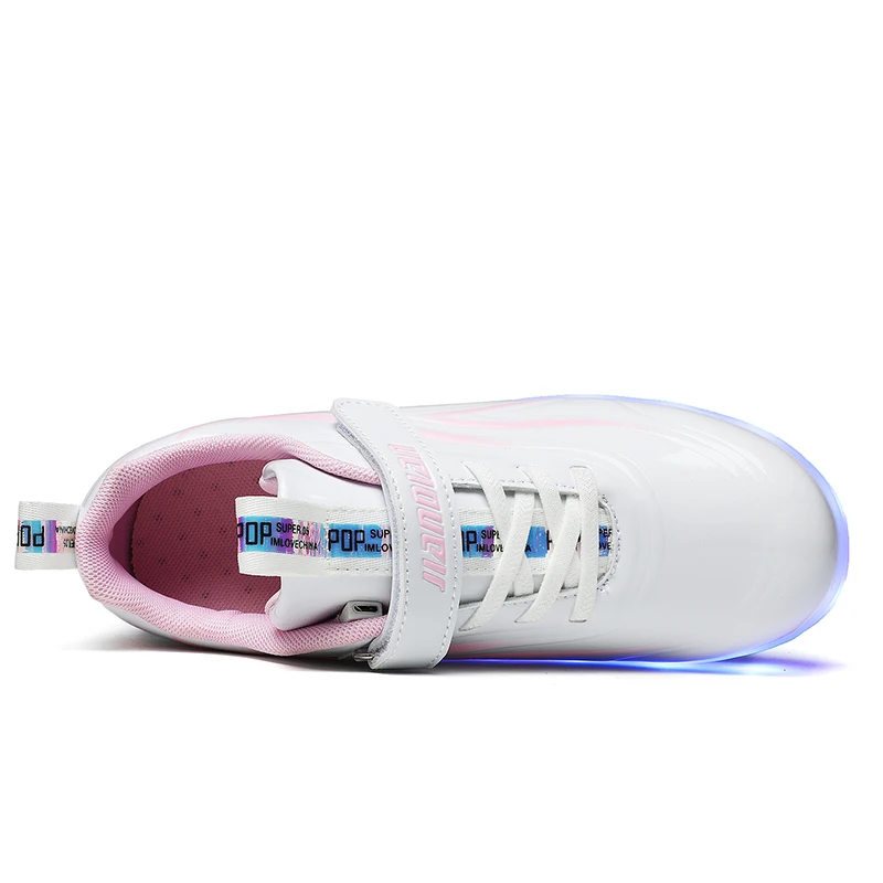 Модная детская обувь для доски Светящаяся Heelys Обувь мальчиков и девочек