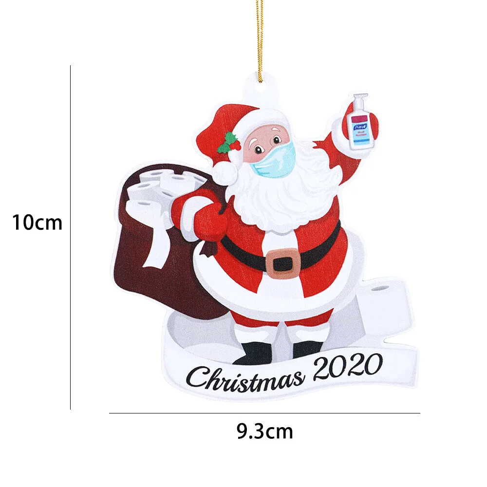 

Santa Claus mask decoration pendant 2020 Christmas ornaments Christmas tree decor Xmas gifts for kids