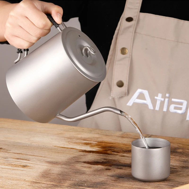 Кофейник гусиная шея с длинным узким носиком 950 мл | Спорт и развлечения