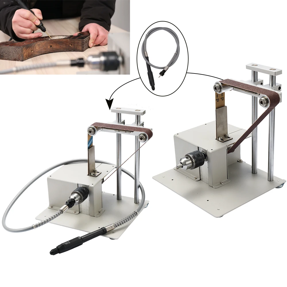 4-in-1 Multifunctional Mini Small Table Saw Belt Sander Kit Electric Saw Cutting Machine Set Saw DIY Model Crafts Cutting Saw