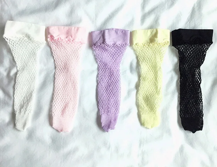 Дышащие сетчатые носки в сеточку ярких цветов для детей ясельного возраста 9