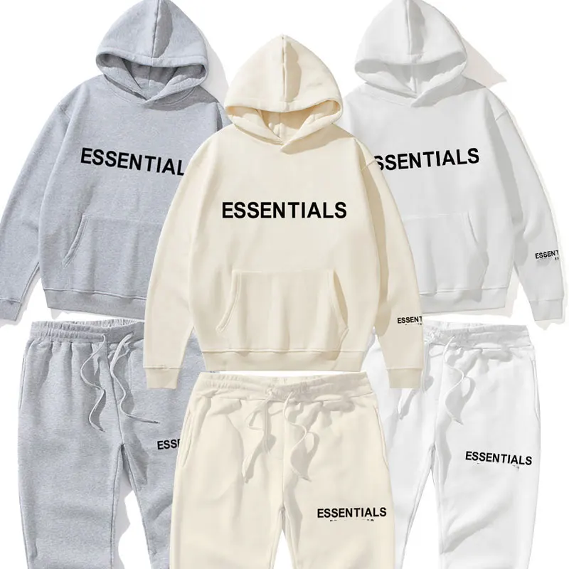 Спортивный костюм для мужчин и женщин из двух предметов толстовка с капюшоном