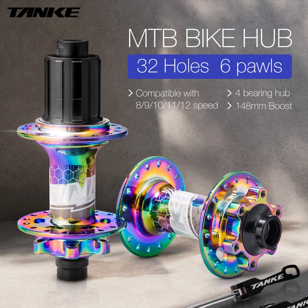 TANKE 148 boost втулки MTB 32 отверстия 6 pawls алюминиевый сплав freehub для кассеты cogs 7 8 9 10 11 12s