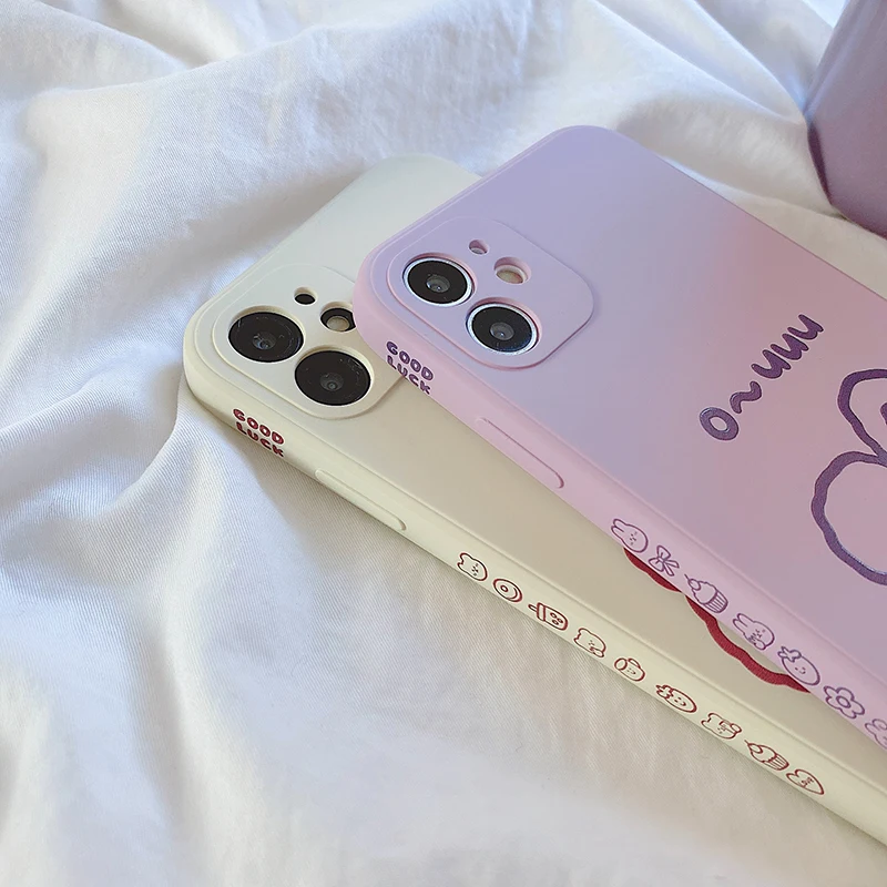 side print bear phone case for xiaomi mi 11 pro 10t note 10 lite poco x3 9t a2 9 se mix 2 2s tpu soft protective cover free global shipping