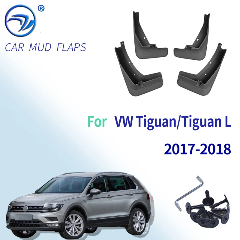 4 шт. Брызговики автомобильные передние задние брызговики для VW Tiguan/Tiguan L 2017