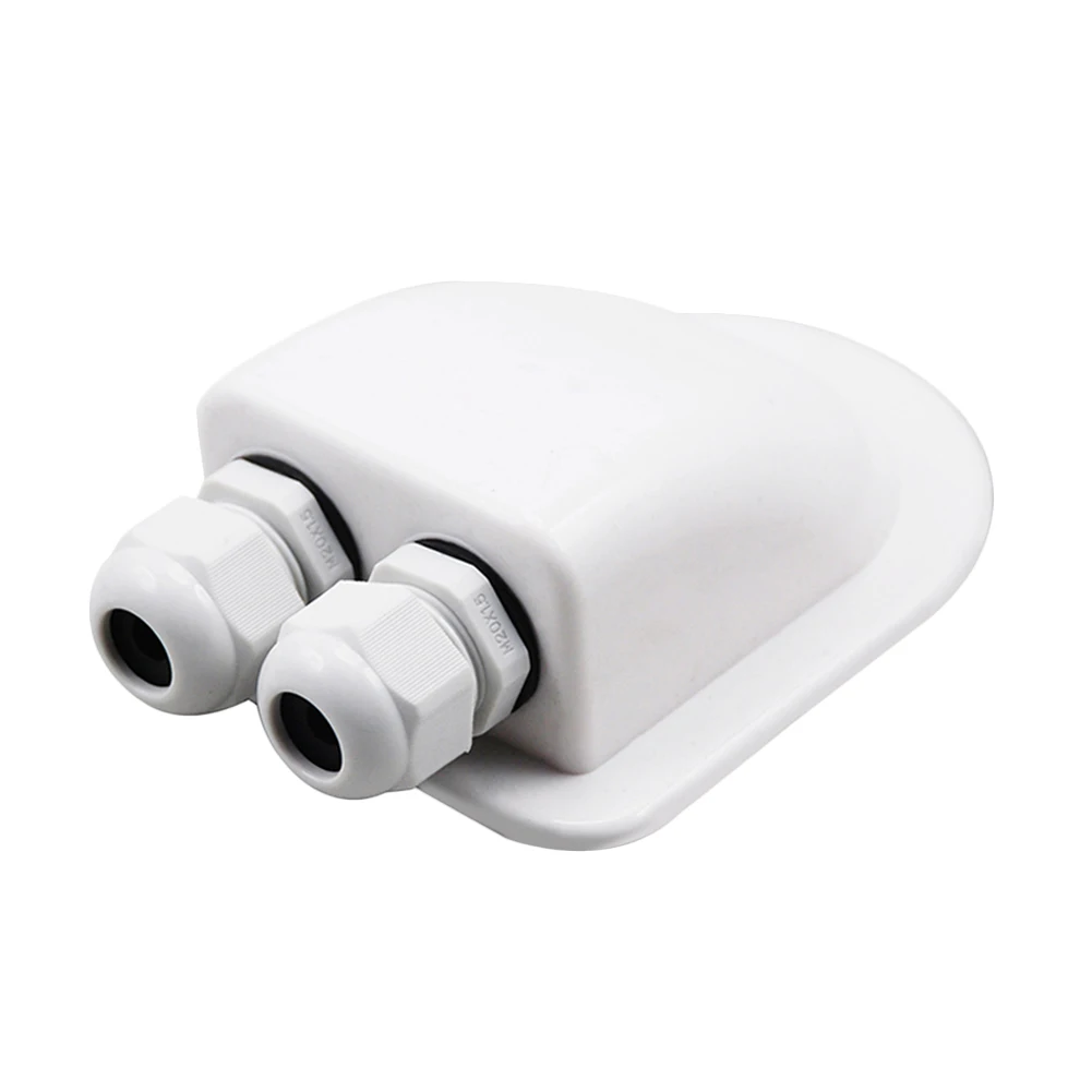 

Waterproof ABS Junction Box Double Cable Entry Gland For solar panel motorhomes campervans caravans boats Electrical Connectors