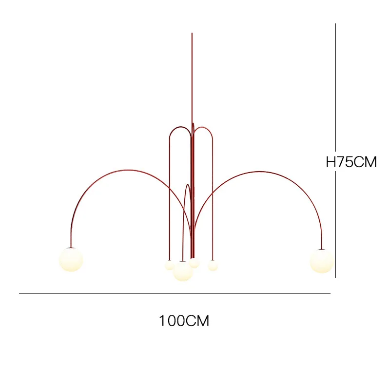 Nordic пост современный креативный Осьминог железа художественная люстра