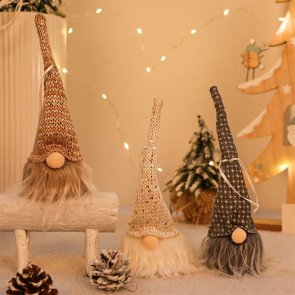 Рождественское освещение Gnome кукольная подвеска Санта Плюшевая Кукла