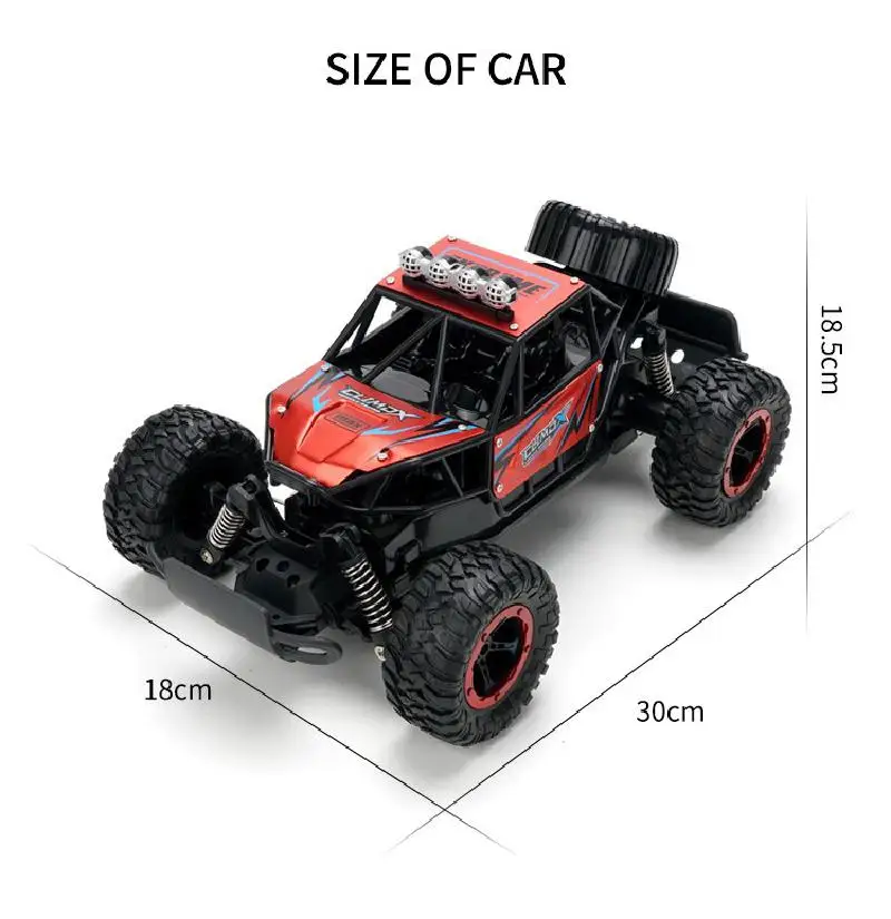 

Children's Rc Alloy Remote Control Off-road High-speed Charging Climbing Car Mountain Off-road Vehicle Remote Control Car Toy