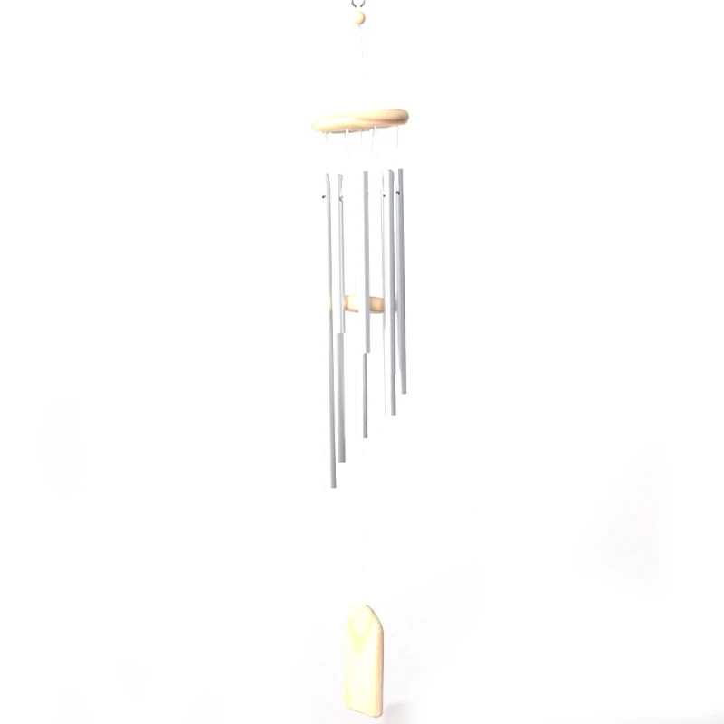 

Solid Wood 8 Aluminum Wind Chimes Koshi Angel Outdoor Tubes Creative Metal Wind Chime Hanging Decoration Home