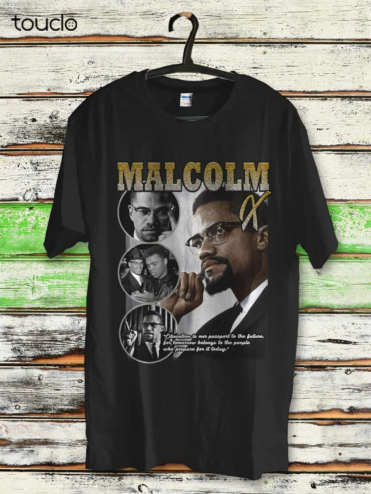 

Черная история MalcolmX футболка с Али, Африканский активист за гражданские права, унисекс, Винтаж