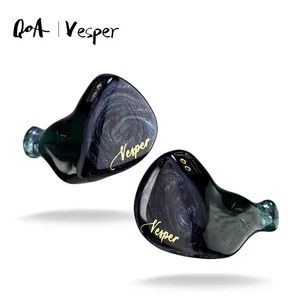 Внутриканальные наушники QOA Vesper 1BA + 1DD, гибридная гарнитура, наушники-вкладыши Hi-Fi DJ монитора