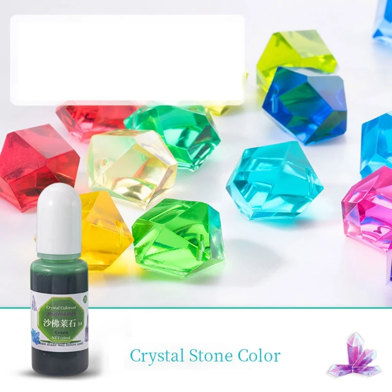

24 Colors Transparent Crystal Colorant Pigment Concentrated Resin Coloring Art