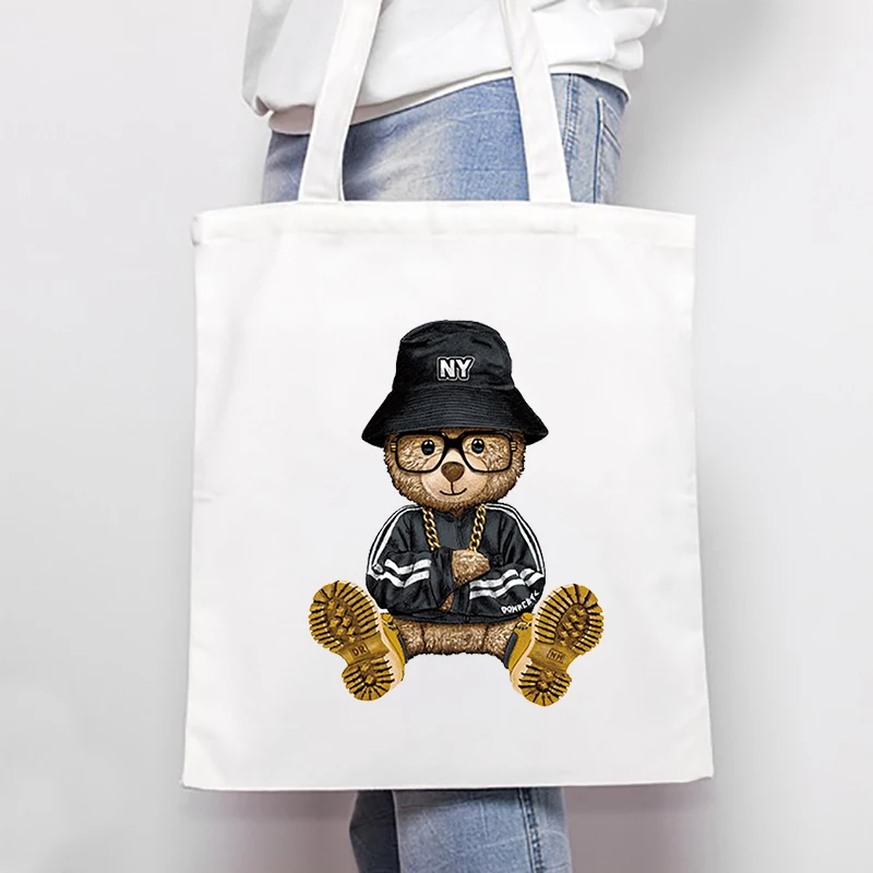 

Harajuku Shoulder Bag Women Cute Bear Ladies Handbags Funny Cartoon Handbag Andralyn Bag Store Tote Bag Canvas Shipping Bags
