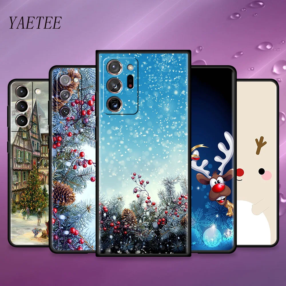 

Christmas Good Day Case For Samsung Galaxy S21 S20 FE S10 Plus S9 S8 Note 20 Ultra 5G 10 9 Shockproof Tpu Phone Coque New Year