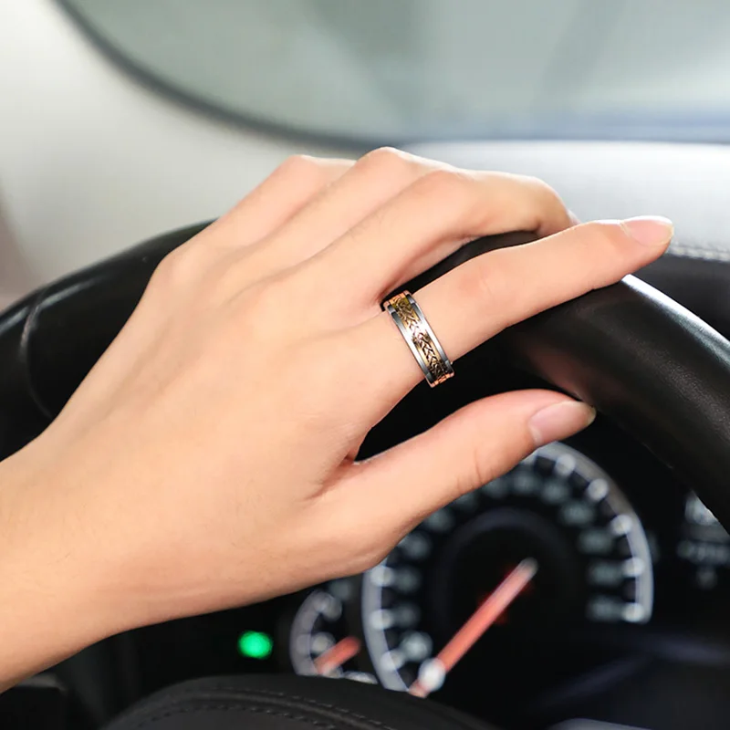 8 мм Ширина Вольфрам Для мужчин обручальные кольца 2021 полированный инкрустация