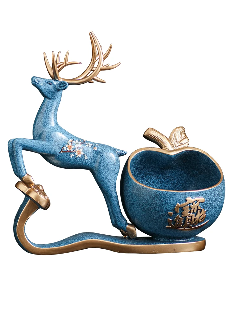 

zq Elk Decoration Decoration Doorway Shoe Cabinet Hallway Key Storage Box
