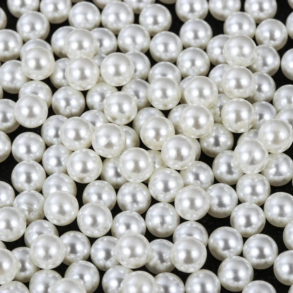 1 мешок Круглый ABS имитация жемчуга бусины белый жемчуг для поделок DIY свадебный