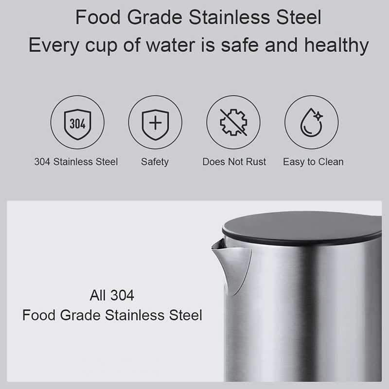 Чайник электрический VIOMI с индикатором нагрева быстрое горячее закипание из