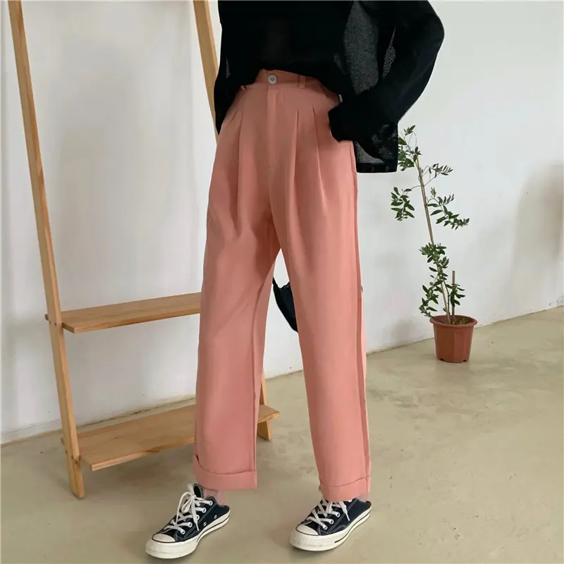 HziriP Популярные оранжевые универсальные облегающие винтажные свободные уличные