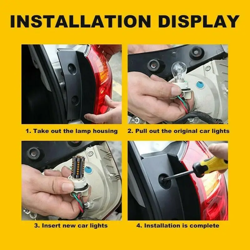 

Car 36 COB LED Brake Light Aluminum Intelligent Control Lamp Lights Signal 1156 P21W Amber Bulb IC Turn Car BA15S L1G4