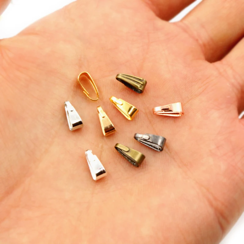 100 шт 9*4 мм многоцветные подвески для ожерелья с пряжкой застежки соединители